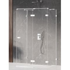 New Trendy Avexa White EXK2882 kabina prysznicowa 90x70 cm prostokątna biały mat/szkło przezroczyste