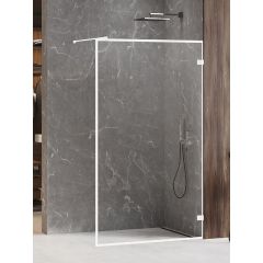 New Trendy Avexa White EXK2906 ścianka prysznicowa walk-in 50 cm biały mat/szkło przezroczyste