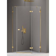 New Trendy Avexa Gold Shine EXK3850 kabina prysznicowa 100x80 cm złoty połysk/szkło przezroczyste