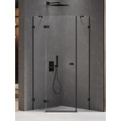 New Trendy Avexa Black EXK3873 kabina prysznicowa 80x80 cm czarny mat/szkło przezroczyste
