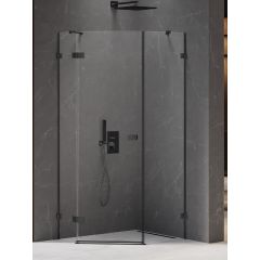 New Trendy Avexa Black EXK3882 kabina prysznicowa 100x80 cm czarny mat/szkło przezroczyste