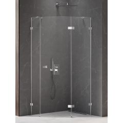 New Trendy Avexa EXK3894 kabina prysznicowa 100x80 cm chrom połysk/szkło przezroczyste