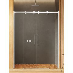 New Trendy Softi EXK3906 drzwi prysznicowe 150 cm rozsuwane chrom połysk/szkło przezroczyste