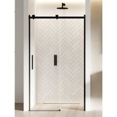 New Trendy Softi Black EXK3956 drzwi prysznicowe 160 cm rozsuwane czarny mat/szkło przezroczyste