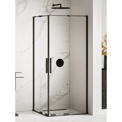 New Trendy Smart Black EXK4160 kabina prysznicowa 90x80 cm prostokątna czarny mat/szkło przezroczyste
