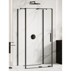 New Trendy Smart Black EXK4188 kabina prysznicowa 140x100 cm prostokątna czarny mat/szkło przezroczyste
