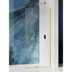 New Trendy Smart Light Gold EXK4294 ścianka prysznicowa walk-in 90 cm złoty połysk/szkło przezroczyste