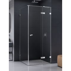 New Trendy Eventa EXK4500 kabina prysznicowa 90x80 cm prostokątna chrom połysk/szkło przezroczyste