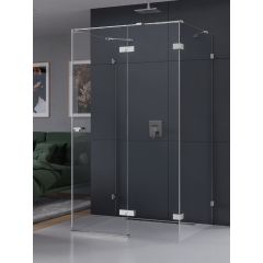 New Trendy Eventa EXK4574 kabina prysznicowa 90x80 cm prostokątna chrom połysk/szkło przezroczyste