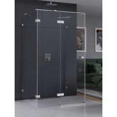 New Trendy Eventa EXK4593 kabina prysznicowa 120x100 cm prostokątna chrom połysk/szkło przezroczyste