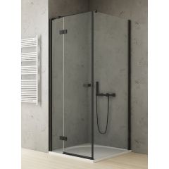 New Trendy Reflexa Black EXK4920 kabina prysznicowa 110x80 cm prostokątna czarny mat/szkło przezroczyste