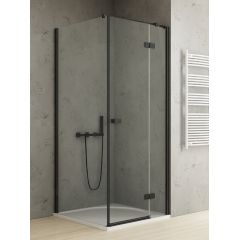 New Trendy Reflexa Black EXK4931 kabina prysznicowa 100x90 cm prostokątna czarny mat/szkło przezroczyste