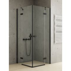 New Trendy Reflexa Black EXK4992 kabina prysznicowa 120x80 cm prostokątna czarny mat/szkło przezroczyste