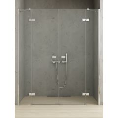 New Trendy Reflexa EXK5074 drzwi prysznicowe 220 cm uchylne chrom połysk/szkło przezroczyste