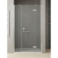 New Trendy Reflexa EXK5080 drzwi prysznicowe 150 cm uchylne chrom połysk/szkło przezroczyste