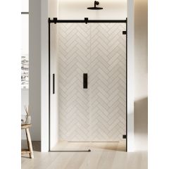 New Trendy Softi X Black EXK5354 drzwi prysznicowe 110 cm rozsuwane czarny mat/szkło przezroczyste