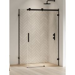 New Trendy Softi X Black EXK5384 kabina prysznicowa 120x100 cm prostokątna czarny mat/szkło przezroczyste