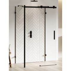 New Trendy Softi X Black EXK5441 kabina prysznicowa 120x100 cm prostokątna czarny mat/szkło przezroczyste