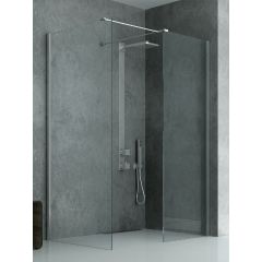 New Trendy New Modus EXK5513 kabina prysznicowa walk-in 120x80 cm prostokątna chrom połysk/szkło przezroczyste
