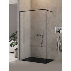New Trendy New Modus Black EXK5558 ścianka prysznicowa walk-in 100 cm czarny mat/szkło przezroczyste