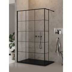 New Trendy New Modus Black EXK5574 ścianka prysznicowa walk-in 90 cm czarny mat/szkło przezroczyste