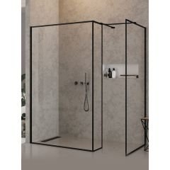 New Trendy New Modus Black EXK5620 ścianka prysznicowa walk-in 90 cm czarny mat/szkło przezroczyste