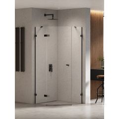 New Trendy Eventa Black Chrome EXK6291 kabina prysznicowa 90x90 cm czarny połysk/szkło przezroczyste