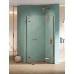 New Trendy Eventa Copper Shine EXK6452 kabina prysznicowa 120x100 cm prostokątna miedź połysk/szkło przezroczyste