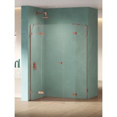 New Trendy Eventa Copper Shine EXK6471 kabina prysznicowa 150x100 cm prostokątna miedź połysk/szkło przezroczyste