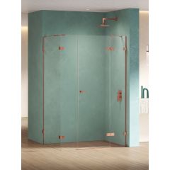 New Trendy Eventa Copper Shine EXK6462 kabina prysznicowa 110x90 cm prostokątna miedź połysk/szkło przezroczyste