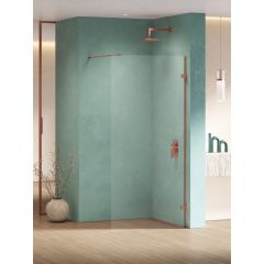 New Trendy Eventa Copper Shine EXK6520 ścianka prysznicowa walk-in 70 cm miedź połysk/szkło przezroczyste