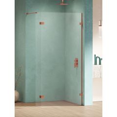 New Trendy Eventa Copper Shine EXK6530 ścianka prysznicowa walk-in 50 cm miedź połysk/szkło przezroczyste
