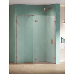 New Trendy Eventa Copper Shine EXK6553 ścianka prysznicowa walk-in 80 cm miedź połysk/szkło przezroczyste
