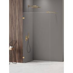 New Trendy Avexa Gold Shine XR EXK6979 ścianka prysznicowa walk-in 100 cm złoty połysk/szkło przezroczyste