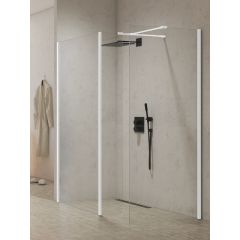 New Trendy New Modus White EXK6986 ścianka prysznicowa walk-in 110 cm biały mat/szkło przezroczyste