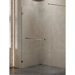 New Trendy Avexa Gunmetal Brushed EXK7120 ścianka prysznicowa walk-in 50 cm szczotkowany/szkło przezroczyste