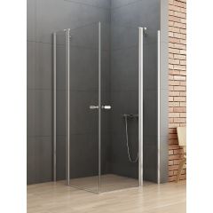 New Trendy New Soleo K0406 kabina prysznicowa 90x90 cm kwadratowa chrom połysk/szkło przezroczyste