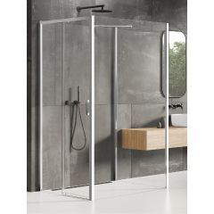 New Trendy Prime K0870 kabina prysznicowa 100x90 cm prostokątna chrom połysk/szkło przezroczyste