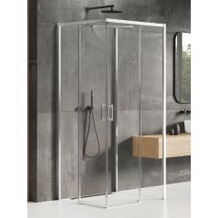 New Trendy Prime K0907 kabina prysznicowa 100x100 cm kwadratowa chrom połysk/szkło przezroczyste