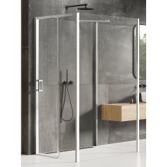 New Trendy Prime K1266 kabina prysznicowa 100x90 cm prostokątna chrom połysk/szkło przezroczyste