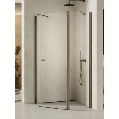 New Trendy New Soleo Gunmetal Brushed K1710 kabina prysznicowa 100x80 cm grafitowy szczotkowany/szkło przezroczyste