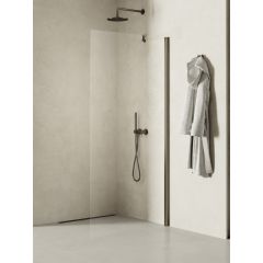 New Trendy New Soleo Gunmetal Brushed K2257 ścianka prysznicowa walk-in 50 cm grafitowy szczotkowany/szkło przezroczyste