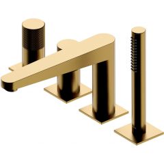 Omnires Contour CT8032GLB bateria wannowo-prysznicowa nawannowa złota