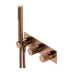 Omnires Contour CT80351CPB bateria wannowo-prysznicowa podtynkowa miedź