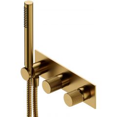 Omnires Contour CT80351GLB bateria wannowo-prysznicowa podtynkowa złota