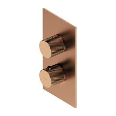 Omnires Contour CT8036CPB bateria wannowo-prysznicowa podtynkowa termostatyczna miedź