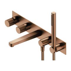Omnires Contour CT80371CPB bateria wannowo-prysznicowa podtynkowa miedź
