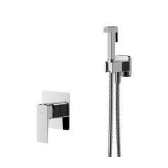 Omnires Parma SYSPMBI1CR bateria bidetowa z zestawem prysznicowym podtynkowa chrom