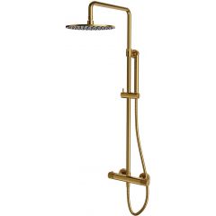 Omnires Contour CT8044GLB zestaw prysznicowy ścienny termostatyczny złoty