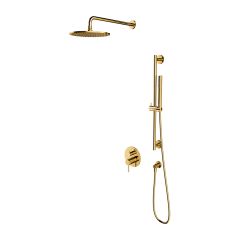 Omnires Y SYSY47GL zestaw prysznicowy podtynkowy z deszczownicą złoty